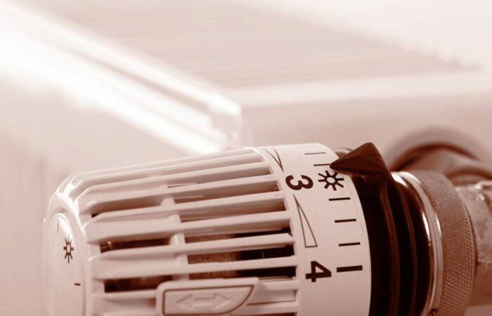 Close up of a thermostat.