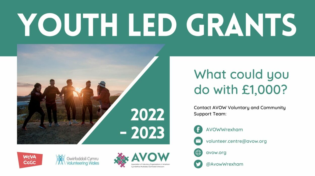 A poster for youth led grants.