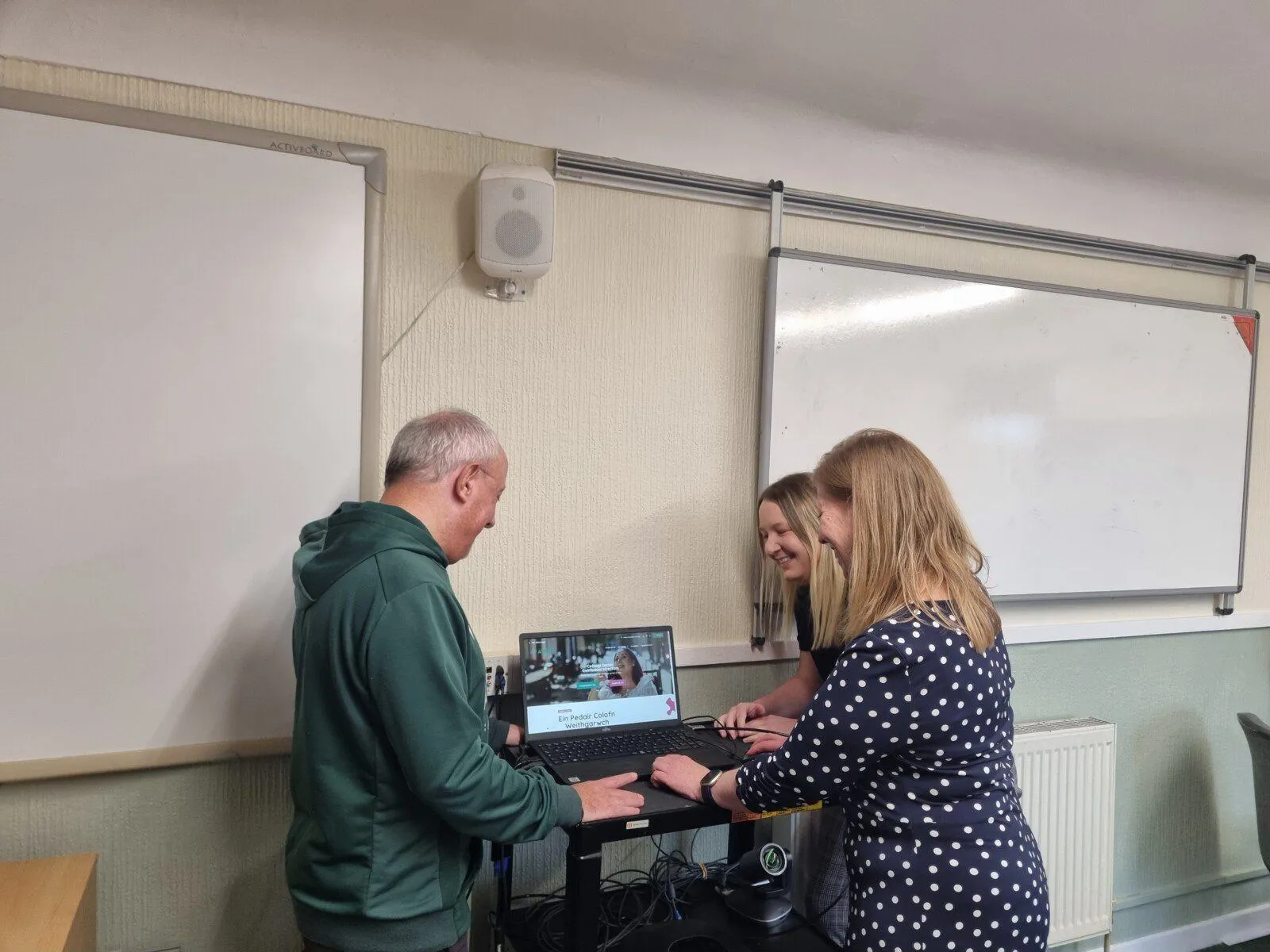Peter Howell (Chair of Trustees), Dawn Roberts-McCabe (CO, AVOW), Beth Cole (Populi Media)