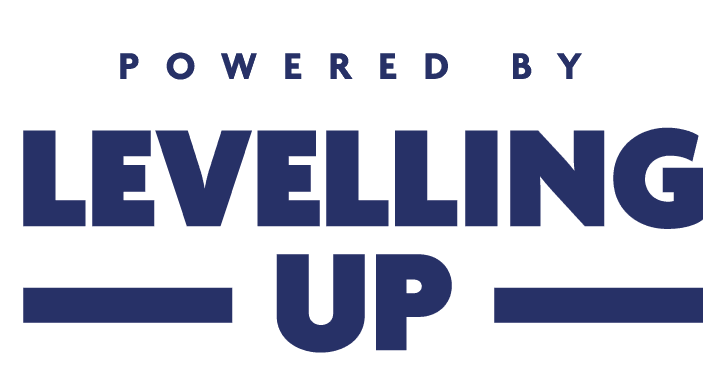 Powered by levelling up fund logo