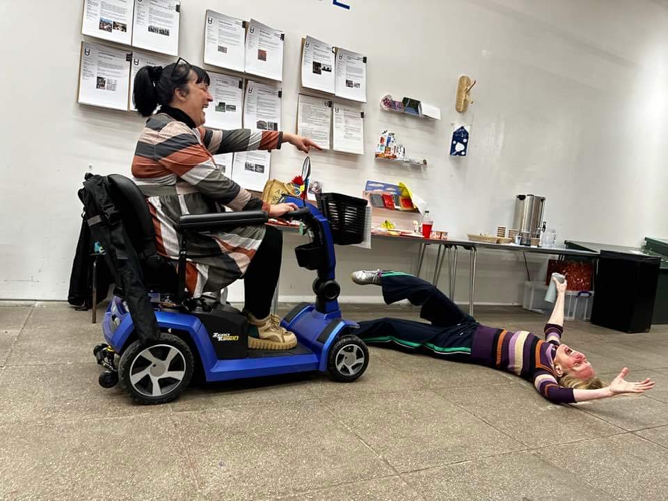 How *not* to drive a Shopmobility Scooter How *not* to drive a Shopmobility Scooter