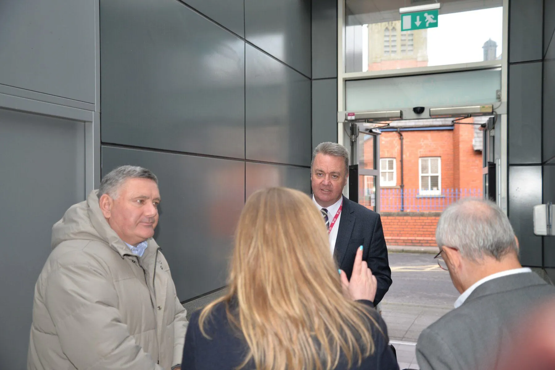 Meeting of Cllr Nigel Williams and Mark Pritchard - Group in the hallway Meeting of Cllr Nigel Williams and Mark Pritchard - Group in the hallway