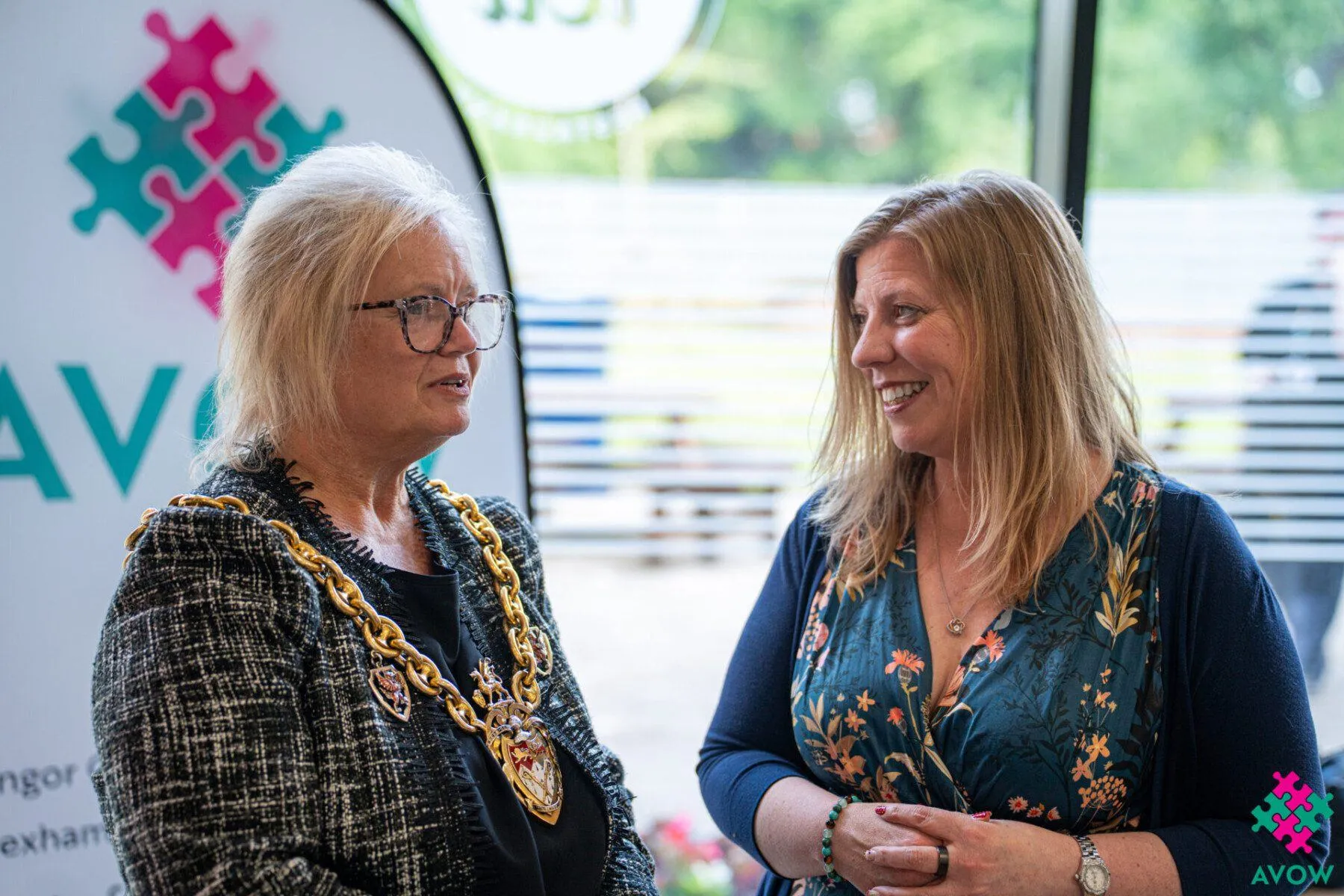 Cllr Tina Mannering and Dawn Roberts-McCabe