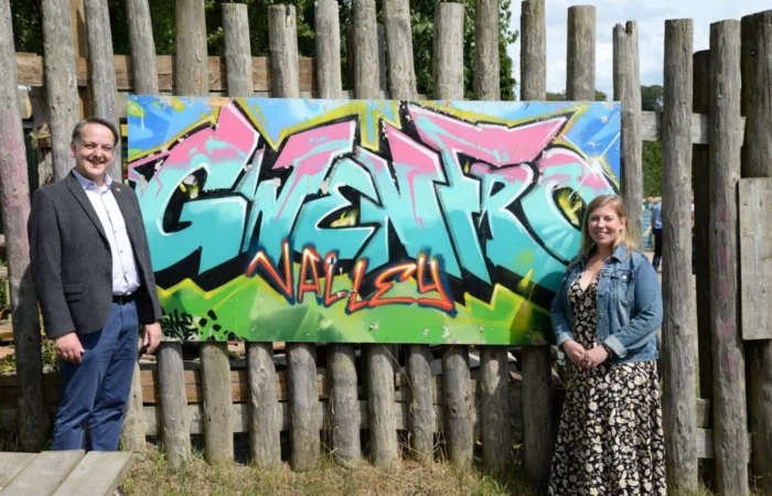 Andrew Ranger MP (Wrexham) and Dawn Roberts-McCabe, Chief Officer (AVOW)