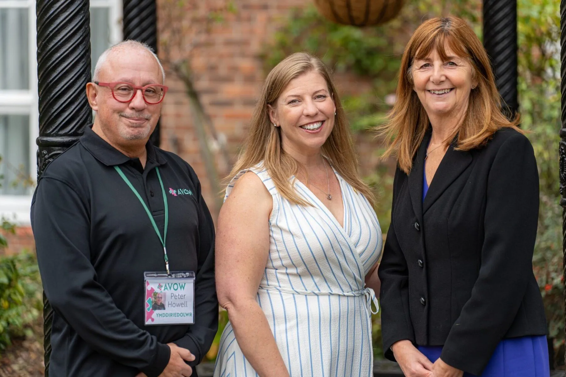 Peter Howell, Dawn Roberts-McCabe and Lesley Griffiths
