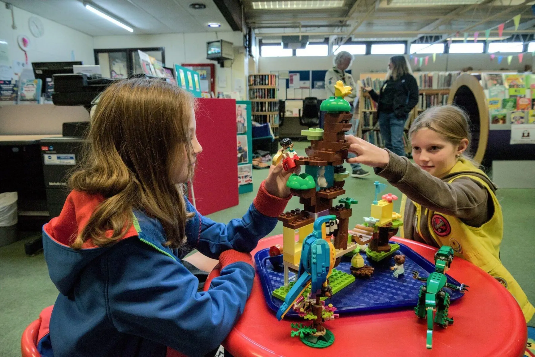2. Children playing with the Lego purchased with the proceeds for the Brynteg Library Lego Club 2. Children playing with the Lego purchased with the proceeds for the Brynteg Library Lego Club