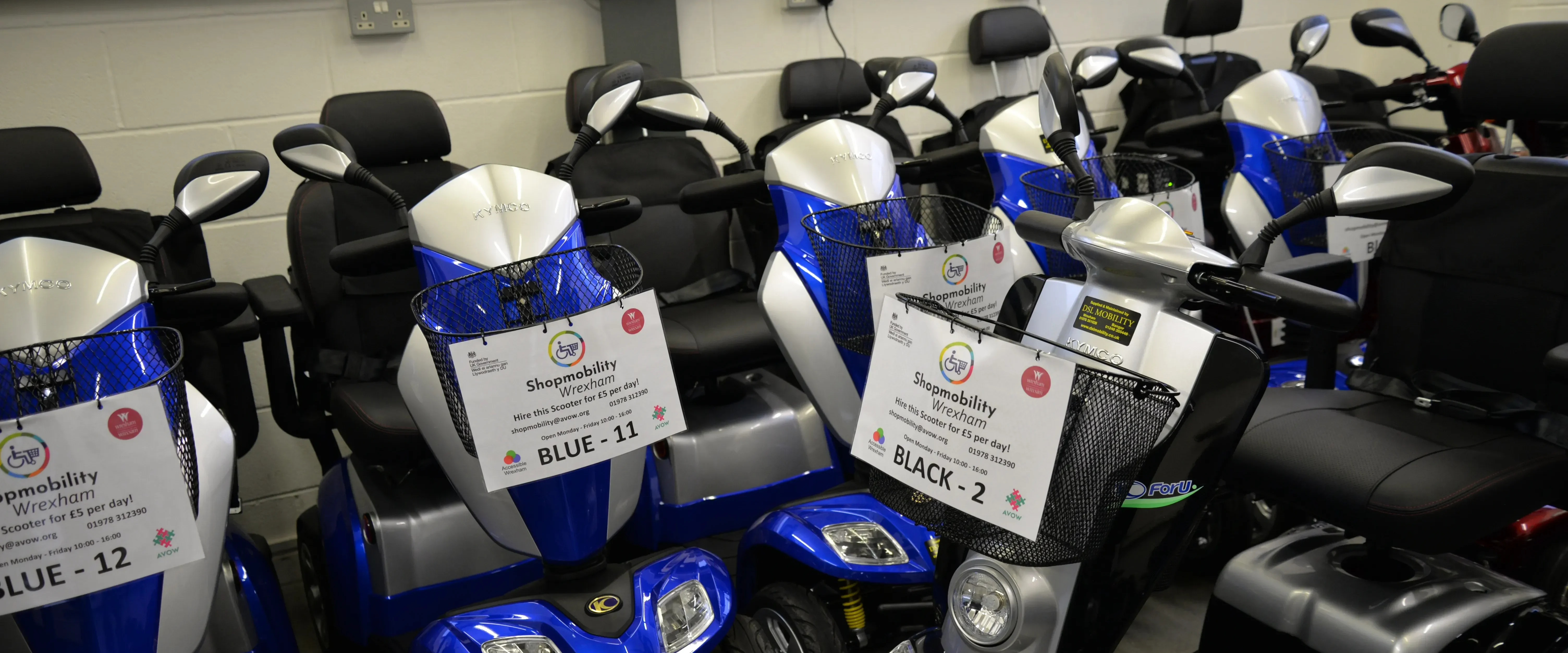 Shopmobility Fleet AVOW Stock image